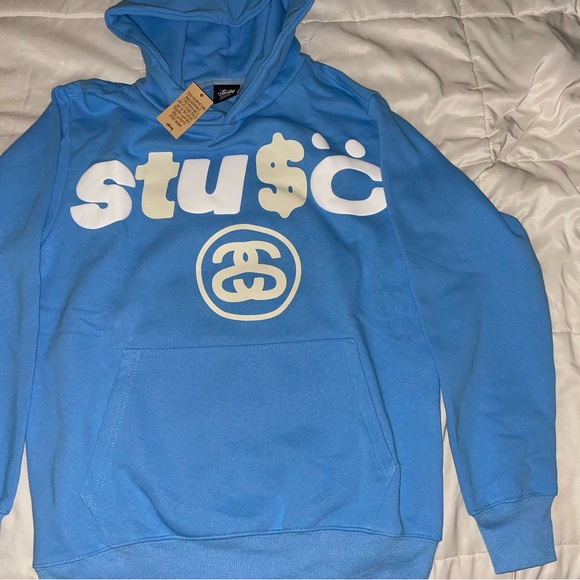 Stussy | Pants | Stussy Cpfm 8 Ballpigment Dyed Hoodieblue | Poshmark